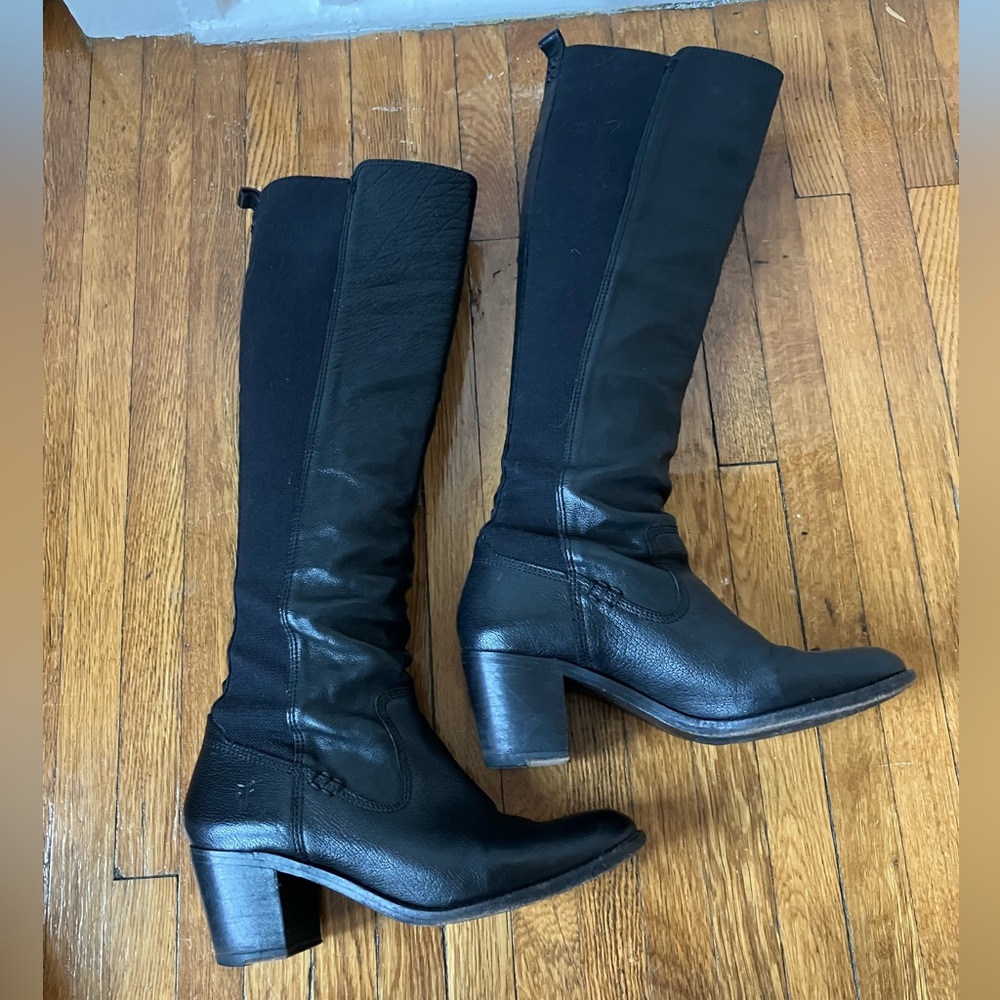 Frye Janis Tall Black Boots